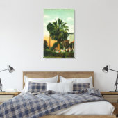 Buiten Uitzicht van Hotel au Palm Canvas Afdruk (Insitu (Slaapkamer))