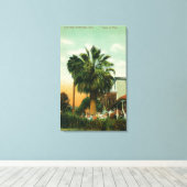 Buiten Uitzicht van Hotel au Palm Canvas Afdruk (Insitu (Houten vloer))