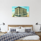 Buiten Uitzicht van Hotel Clark Canvas Afdruk (Insitu (Slaapkamer))