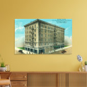 Buiten Uitzicht van Hotel Clark Canvas Afdruk (Insitu (Woonkamer))