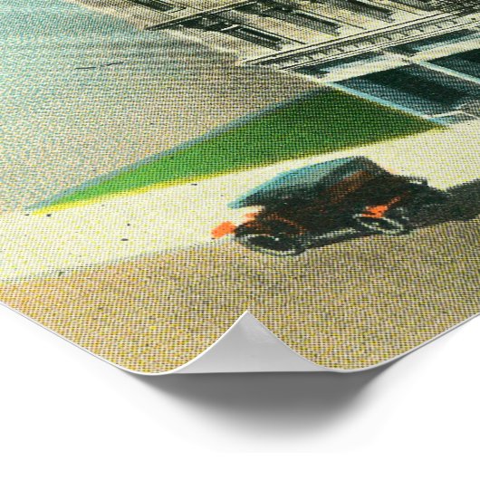 Buiten Uitzicht van Hotel Clark Poster (Hoek)