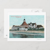 Buiten Uitzicht van Hotel del Coronado van Pier Briefkaart (Voorkant / Achterkant)