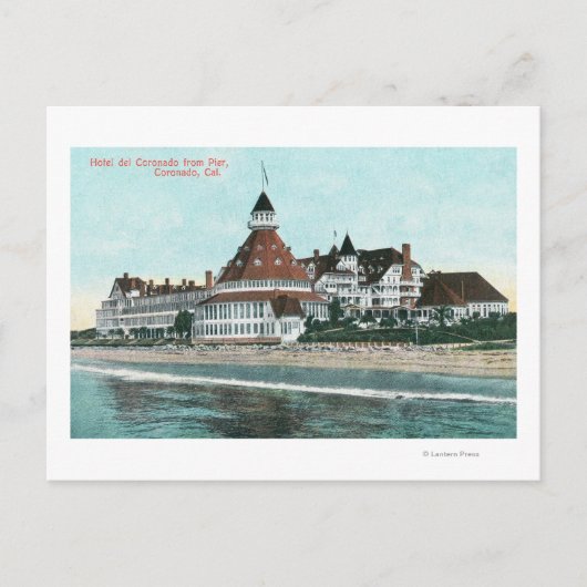 Buiten Uitzicht van Hotel del Coronado van Pier Briefkaart (Voorkant)