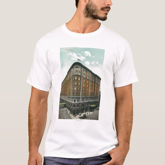 Buiten Uitzicht van Hotel Seneca T-shirt (Voorkant)