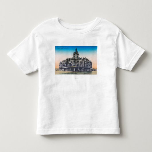 Buiten Uitzicht van Hughes HotelFresno, CA Kinder Shirts (Voorkant)