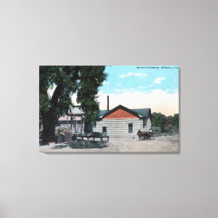 Buiten Uitzicht van Jacinto CreameryWillows, CA Canvas Afdruk