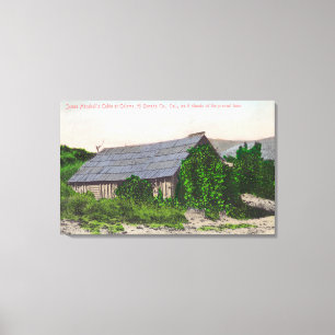 Buiten Uitzicht van James Marshall Cabin Canvas Afdruk