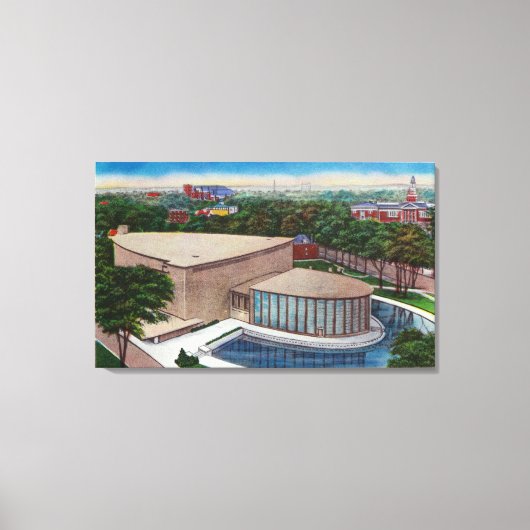 Buiten Uitzicht van Kleinhan's muziekhuis Canvas Afdruk (Voorkant)