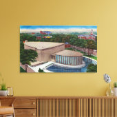 Buiten Uitzicht van Kleinhan's muziekhuis Canvas Afdruk (Insitu (Woonkamer))