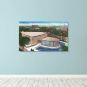 Buiten Uitzicht van Kleinhan's muziekhuis Canvas Afdruk (Insitu (Houten vloer))