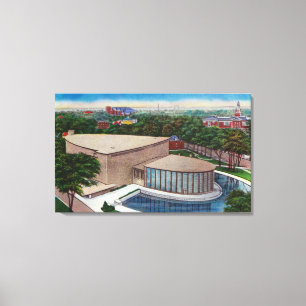 Buiten Uitzicht van Kleinhan's muziekhuis Canvas Afdruk