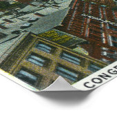 Buiten Uitzicht van Longmees House Poster (Hoek)