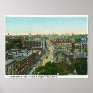 Buiten Uitzicht van Longmees House Poster
