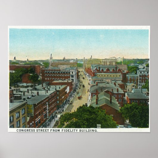 Buiten Uitzicht van Longmees House Poster (Voorkant)