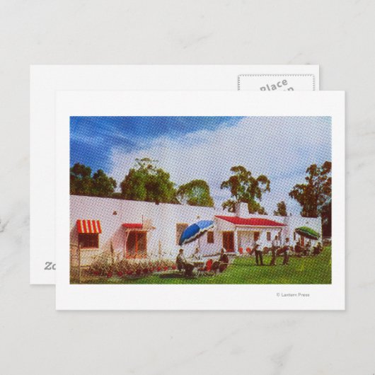 Buiten Uitzicht van Los Serranos Golf en Land Briefkaart (Voorkant / Achterkant)