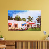 Buiten Uitzicht van Los Serranos Golf en Land Canvas Afdruk (Insitu (Woonkamer))