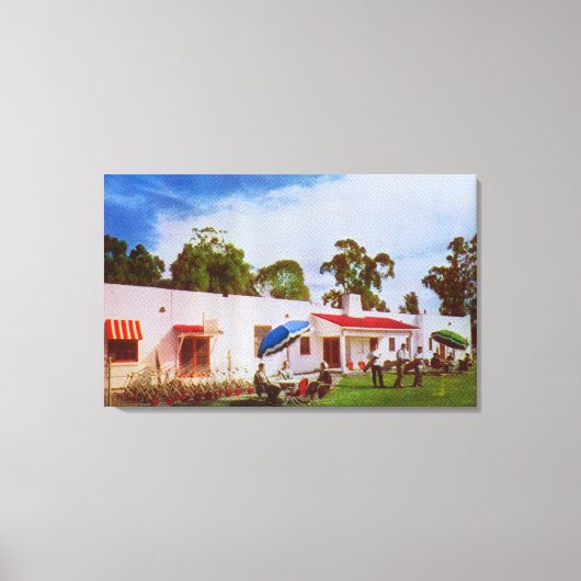 Buiten Uitzicht van Los Serranos Golf en Land Canvas Afdruk (Voorkant)