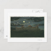 Buiten Uitzicht van Mt Washington Hotel bij nacht Briefkaart (Voorkant / Achterkant)
