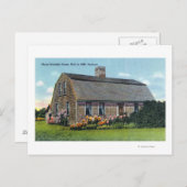 Buiten Uitzicht van Myles Standish House Briefkaart (Voorkant / Achterkant)