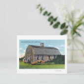 Buiten Uitzicht van Myles Standish House Briefkaart (Staand voorkant)