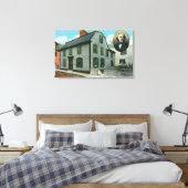 Buiten Uitzicht van Nathaniel Hawthorne's Canvas Afdruk (Insitu (Slaapkamer))