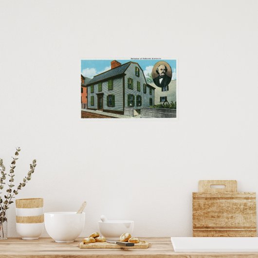 Buiten Uitzicht van Nathaniel Hawthorne's Poster (Keuken)