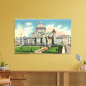 Buiten Uitzicht van New Publishing House Canvas Afdruk (Insitu (Woonkamer))