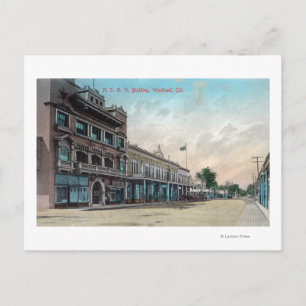 Buiten Uitzicht van NSGW BuildingWoodland, CA Briefkaart