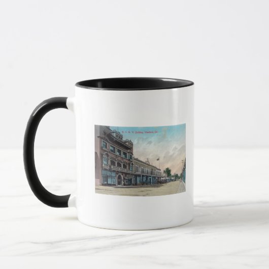 Buiten Uitzicht van NSGW BuildingWoodland, CA Mok (Links)