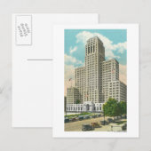 Buiten Uitzicht van NY State Kantoor Bldg Briefkaart (Voorkant / Achterkant)