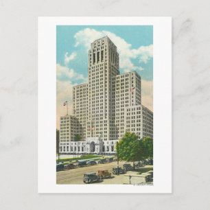 Buiten Uitzicht van NY State Kantoor Bldg Briefkaart