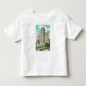 Buiten Uitzicht van NY State Kantoor Bldg Kinder Shirts (Voorkant)