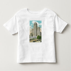 Buiten Uitzicht van NY State Kantoor Bldg Kinder Shirts