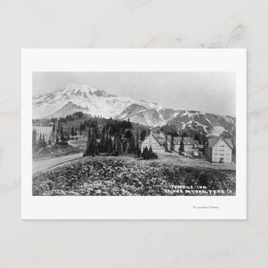 Buiten Uitzicht van Paradise Inn Briefkaart (Voorkant)