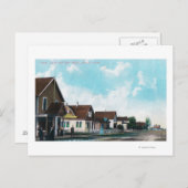 Buiten Uitzicht van Post Kantoor op Cedar Street Briefkaart (Voorkant / Achterkant)