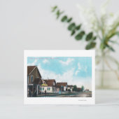 Buiten Uitzicht van Post Kantoor op Cedar Street Briefkaart (Staand voorkant)