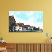 Buiten Uitzicht van Post Kantoor op Cedar Street Canvas Afdruk (Insitu (Woonkamer))