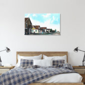 Buiten Uitzicht van Post Kantoor op Cedar Street Canvas Afdruk (Insitu (Slaapkamer))