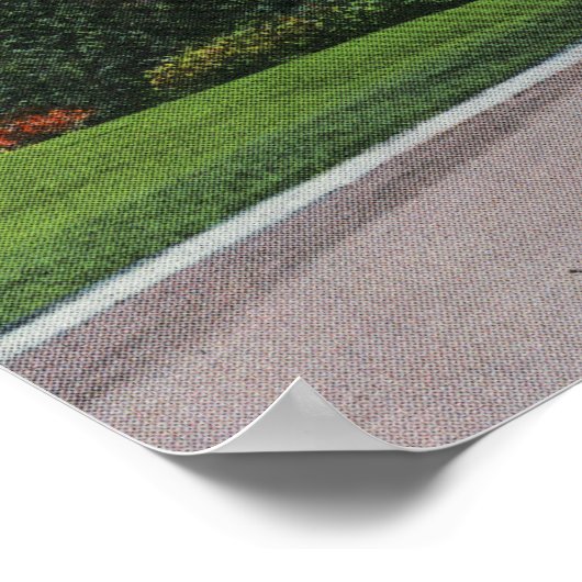 Buiten Uitzicht van Raybrook Sanatorium Poster (Hoek)