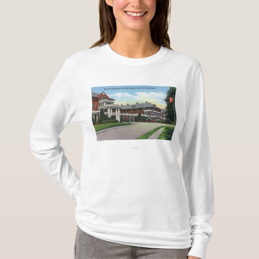 Buiten Uitzicht van Raybrook Sanatorium T-shirt (Voorkant)