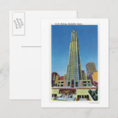 Buiten Uitzicht van RCA Bldg, Rockefeller Center Briefkaart (Voorkant / Achterkant)