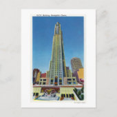 Buiten Uitzicht van RCA Bldg, Rockefeller Center Briefkaart (Voorkant)