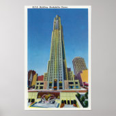 Buiten Uitzicht van RCA Bldg, Rockefeller Center Poster (Voorkant)