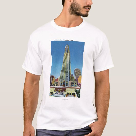 Buiten Uitzicht van RCA Bldg, Rockefeller Center T-shirt (Voorkant)