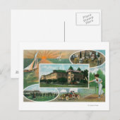 Buiten Uitzicht van Sanitarium en Schilderachtig U Briefkaart (Voorkant / Achterkant)