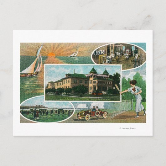 Buiten Uitzicht van Sanitarium en Schilderachtig U Briefkaart (Voorkant)