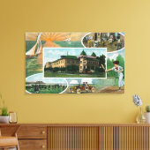 Buiten Uitzicht van Sanitarium en Schilderachtig U Canvas Afdruk (Insitu (Woonkamer))