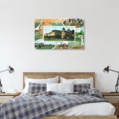 Buiten Uitzicht van Sanitarium en Schilderachtig U Canvas Afdruk (Insitu (Slaapkamer))