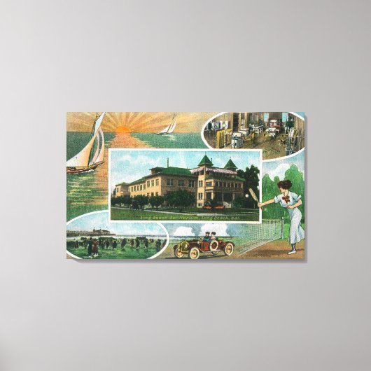 Buiten Uitzicht van Sanitarium en Schilderachtig U Canvas Afdruk (Voorkant)