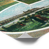 Buiten Uitzicht van Sanitarium en Schilderachtig U Poster (Hoek)